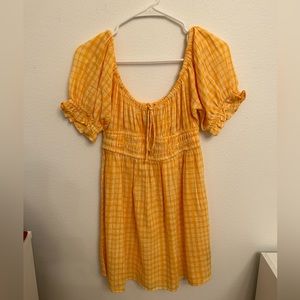 Yellow Urban Outfitters mini dress